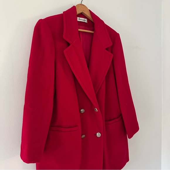Vintage Forecaster of Boston Red Wool Peacoat - Picture 2 of 10